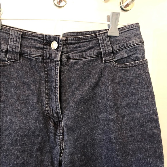 Crop stretch denim, Jeanne Pierre capri jeans size 8 - Picture 2 of 8